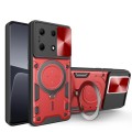 For Infinix Note 30 4G/5G CD Texture Sliding Camshield Magnetic Holder Phone Case(Red)