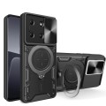 For Infinix Note 30i CD Texture Sliding Camshield Magnetic Holder Phone Case(Black)