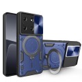 For Infinix Note 30i CD Texture Sliding Camshield Magnetic Holder Phone Case(Blue)