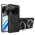 For Xiaomi Redmi A3 CD Texture Sliding Camshield Magnetic Holder Phone Case(Black)