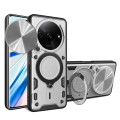 For Xiaomi Redmi A3 CD Texture Sliding Camshield Magnetic Holder Phone Case(Silver)