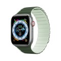 DUX DUCIS Magnetic Silicone Watch Band For Apple Watch 3 38mm(Green)