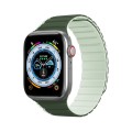 DUX DUCIS Magnetic Silicone Watch Band For Apple Watch 9 45mm(Green)