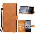 For Asus Zenfone 11 Ultra Leather Phone Case(Brown)