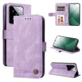 For Xiaomi 14 Skin Feel Life Tree Metal Button Leather Phone Case(Purple)