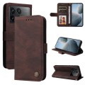 For Xiaomi Redmi K70 / K70 Pro Skin Feel Life Tree Metal Button Leather Phone Case(Brown)