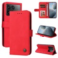 For Xiaomi Redmi K70E Skin Feel Life Tree Metal Button Leather Phone Case(Red)