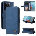 For Xiaomi Redmi Note13 Pro 5G Global Skin Feel Life Tree Metal Button Leather Phone Case(Blue)