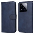 For Xiaomi 14 Pro Classic Calf Texture Flip Leather Phone Case(Blue)