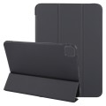 For iPad Air 11 2024 GEBEI 3-folding Holder Shockproof Flip Leather Tablet Case(Black)