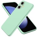 For OPPO A59 / A2 Pure Color Liquid Silicone Shockproof Phone Case(Green)