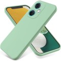 For OPPO K11 5G Pure Color Liquid Silicone Shockproof Phone Case(Green)
