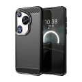 For Huawei Pura 70 Ultra Brushed Texture Carbon Fiber TPU Phone Case(Black)