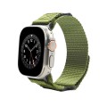 Nylon Two Section Watch Band For Apple Watch Ultra 49mm(Dark Green)