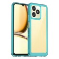 For Realme Note 50 Colorful Series Acrylic Hybrid TPU Phone Case(Transparent Blue)