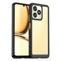 For Realme Note 50 Colorful Series Acrylic Hybrid TPU Phone Case(Black)