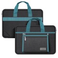 14 inch Oxford Fabric Portable Laptop Handbag(Black)