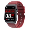 E530 1.91 inch IP68 Waterproof Silicone Band Smart Watch Supports ECG / Non-invasive Blood Sugar(Red