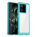 For Xiaomi 13T Pro Colorful Series Acrylic Hybrid TPU Phone Case(Transparent Blue)