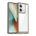 For Xiaomi Redmi Note 13 5G Colorful Series Acrylic Hybrid TPU Phone Case(Transparent Grey)