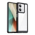 For Xiaomi Redmi Note 13 5G Colorful Series Acrylic Hybrid TPU Phone Case(Black)