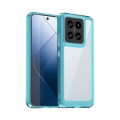 For Xiaomi 14 Colorful Series Acrylic Hybrid TPU Phone Case(Transparent Blue)