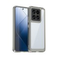 For Xiaomi 14 Pro Colorful Series Acrylic Hybrid TPU Phone Case(Transparent Grey)