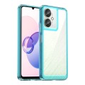 For Xiaomi Poco C65 Colorful Series Acrylic Hybrid TPU Phone Case(Transparent Blue)