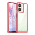 For Xiaomi Poco M6 Colorful Series Acrylic Hybrid TPU Phone Case(Red)