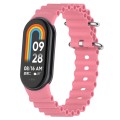 For Xiaomi Mi Band 8 Ocean Silicone Watch Band(Pink)
