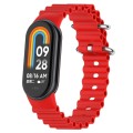 For Xiaomi Mi Band 8 Ocean Silicone Watch Band(Red)