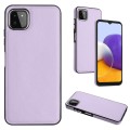 For Samsung Galaxy A22 5G Leather Texture Full Coverage Phone Case(Purple)