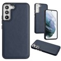 For Samsung Galaxy S23 Leather Texture Full Coverage Phone Case(Blue)