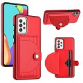 For Samsung Galaxy A32 4G Shockproof Leather Phone Case with Card Holder(Red)
