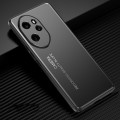 For Honor 100 Pro Frosted Metal Phone Case(Black)