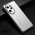 For Honor 100 Pro Frosted Metal Phone Case(Silver)