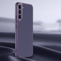 For Samsung Galaxy S22 5G Litchi Texture Genuine Leather Phone Case(Purple)