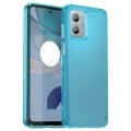 For Motorola Moto G53 5G Candy Series TPU Phone Case(Transparent Blue)