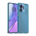 For Motorola Edge 2023 US Candy Series TPU Phone Case(Transparent Blue)