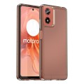 For Motorola Moto G04 Candy Series TPU Phone Case(Transparent Grey)