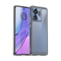 For Motorola Edge 2023 US Colorful Series Acrylic Hybrid TPU Phone Case(Transparent Grey)