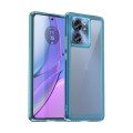 For Motorola Edge 2023 Global Colorful Series Acrylic Hybrid TPU Phone Case(Transparent Blue)