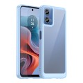 For Motorola Moto G34 Colorful Series Acrylic Hybrid TPU Phone Case(Blue)