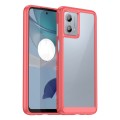 For Motorola Moto G53 5G Colorful Series Acrylic Hybrid TPU Phone Case(Red)