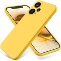 For Xiaomi Poco F5 5G Pure Color Liquid Silicone Shockproof Phone Case(Yellow)