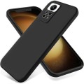 For Xiaomi Redmi Note 12 Pro 4G Pure Color Liquid Silicone Shockproof Phone Case(Black)