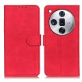 For OPPO Find X7 KHAZNEH Retro Texture Flip Leather Phone Case(Red)