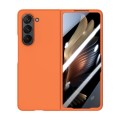For Samsung Galaxy Z Fold5 Integrated PC Skin Feel Shockproof Phone Case(Flaming Orange)