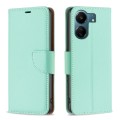 For Xiaomi Redmi 13C Litchi Texture Pure Color Leather Phone Case(Green)
