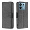 For Xiaomi Redmi Note 13 Pro 4G Global Litchi Texture Pure Color Leather Phone Case(Black)